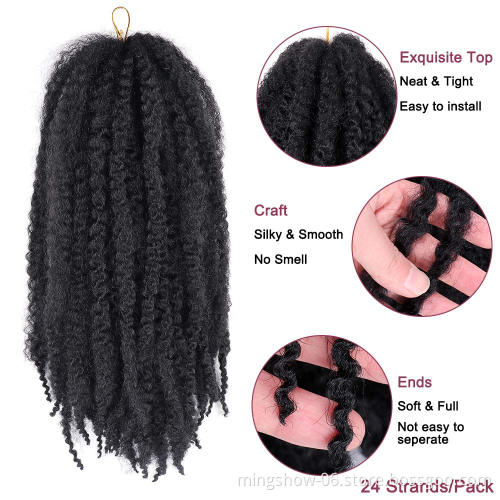 Wholesale 18" afro kinky marley braid hair extension